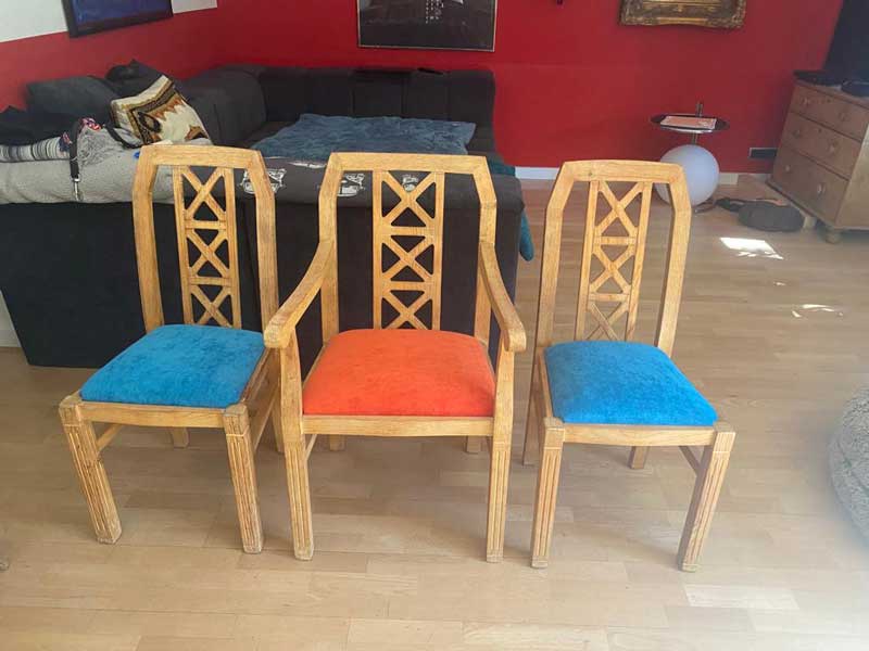 6 Stühle restauriert
